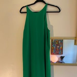 Massimo gorgeous green lined halter dress 👗 Sz M